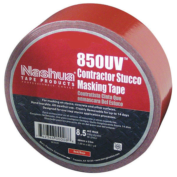 WL01 1PC Nashua Duct Tape, Red, 1 7/8 in x 60 yd, 8.5 mil