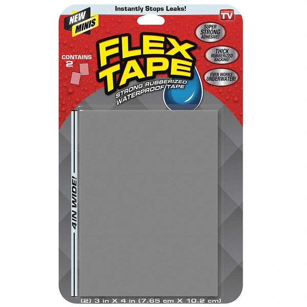 WL01 1PC Flex Seal Flex Tape, 2 cu ft, Rubber Base, Clear, PK2