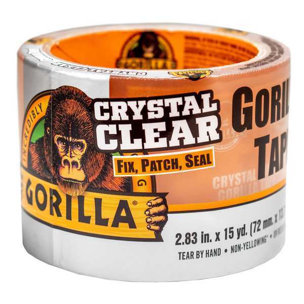 WL01 1PC Gorilla Glue Repair Tape, Transparent, 2 13/16inx15 yd