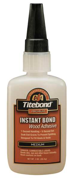 WL01 1PC Titebond Instant Adhesive, 2 oz., Clear