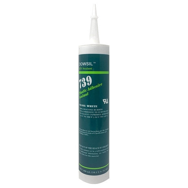 WL01 1PC Dow Corning Sealant, 10.1 oz, Cartridge, Black, Silicone Elastomer Base