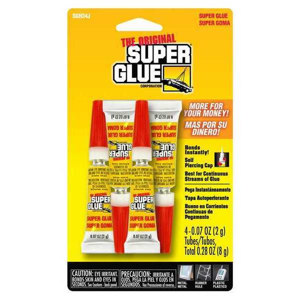 WL01 1PC Super Glue Instant Adhesive, Original Series, Clear, 0.07 oz, Tube