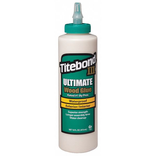 WL01 1PC Titebond Wood Glue, 16 fl oz, Bottle, III Ultimate