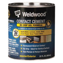 WL01 1PC Dap Contact Cement, Weldwood Gel Series, Tan, 1 qt, Can