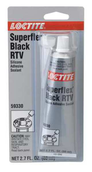 WL01 1PC Loctite RTV Silicone Sealant, 80 mL, Black, Temp Range -65 to 450 Degrees F