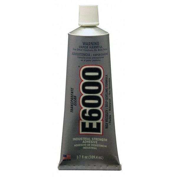 WL01 1PC Eclectic Products Adhesive, E6000 High Viscosity Series, Clear, 3.7 oz, Tube