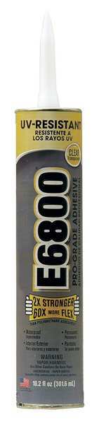WL01 1PC Eclectic Products Adhesive, E6800 Series, Clear, 10.2 oz, Cartridge