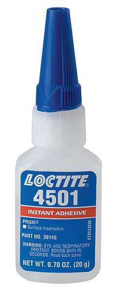 WL01 1PC Loctite Instant Adhesive, 4501 Series, Clear, 0.7 oz, Bottle