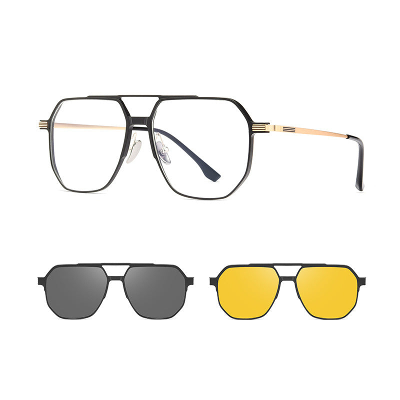 SK620-Aluminum Magnesium Set Polarizing Mirror Large Frame Sunglasses
