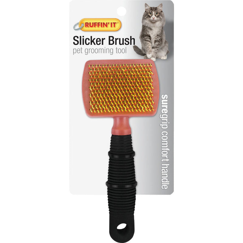 DX08 Westminster Pet Ruffin' it Plastic Bristle Cat Grooming Slicker Brush 19793 810723