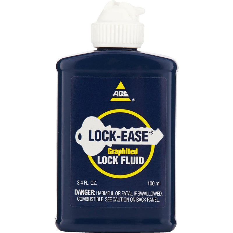 DX08 AGS Lock-Ease 3.4 Oz. Squeeze Bottle Graphited Lock Lubricant LE-4 575880