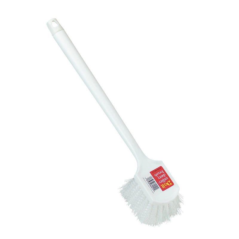 DX08 Do it 19-3-4 In. x 3 In. White Polypropylene Bristle Plastic Scrub Brush 89641 623926