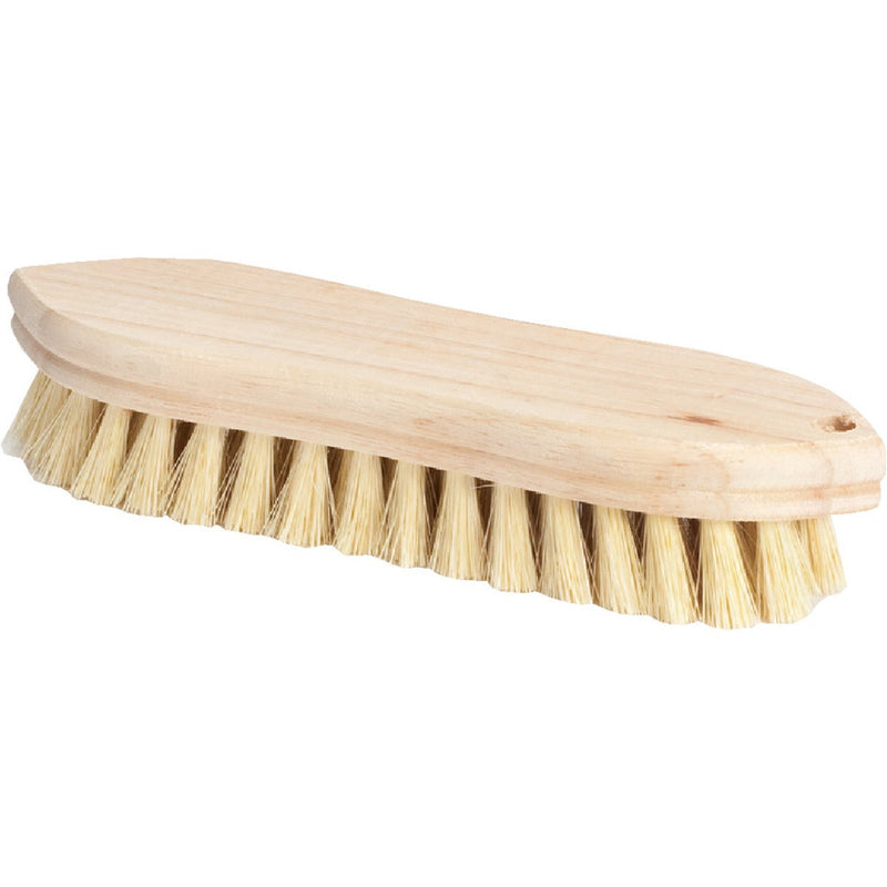 DX08 DQB 9 In. Tampico Bristle Hardwood Scrub Brush 11620 616265