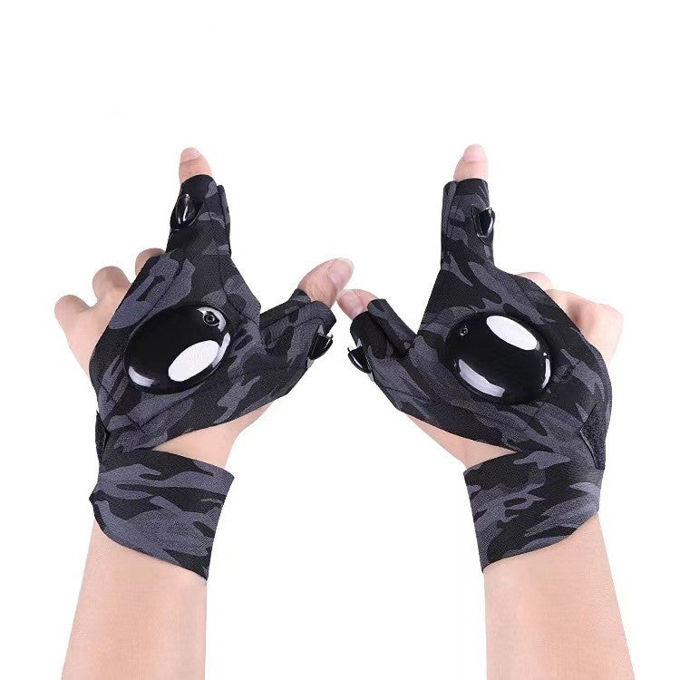 SK790-Luminous LED Fishing Gloves With Light