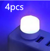 SK708-USB Plug Lamp Computer Mobile Power Charging USB Small Book Lamps LED Eye Protection Reading Light Small Round Light Night