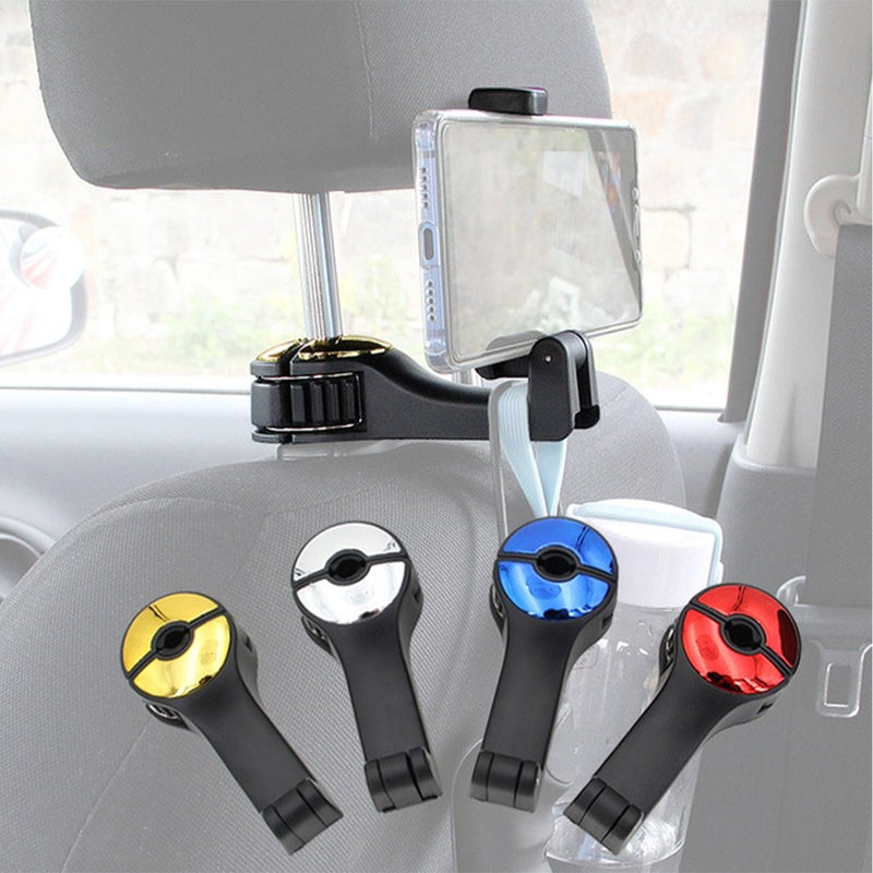 SK880-Car Headrest Hook Phone Car Holder Car Hanger For A4 B6 Seat Back Hanger Storage Hook Phone Holder Auto Fastener Clip
