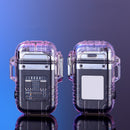 SK722-Waterproof And Windproof Outdoor Lighting Double-arc Lighter
