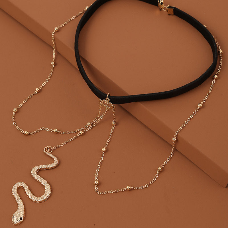 SK696-Bohemian Gold Color Beaded Chain Thigh Chain