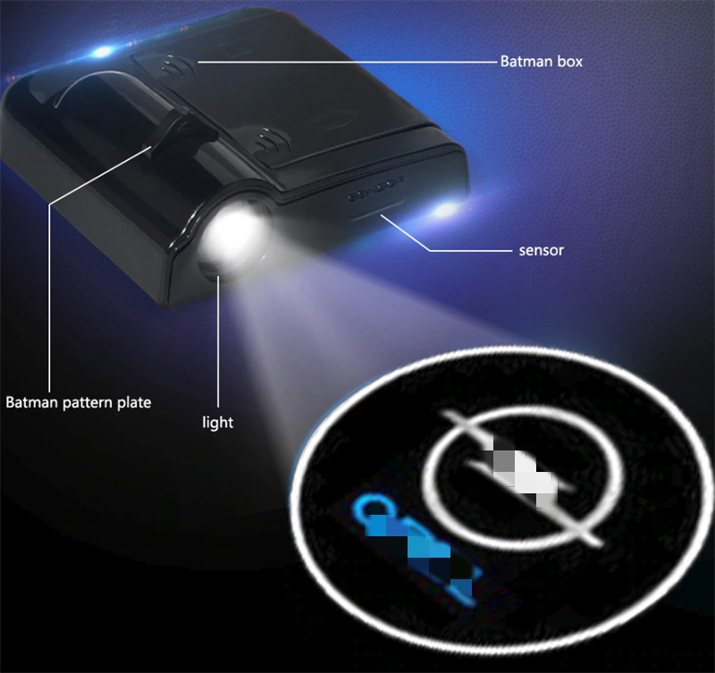 SK769-Wiring Car LED Welcome Door Projection Laser Light  2PCS