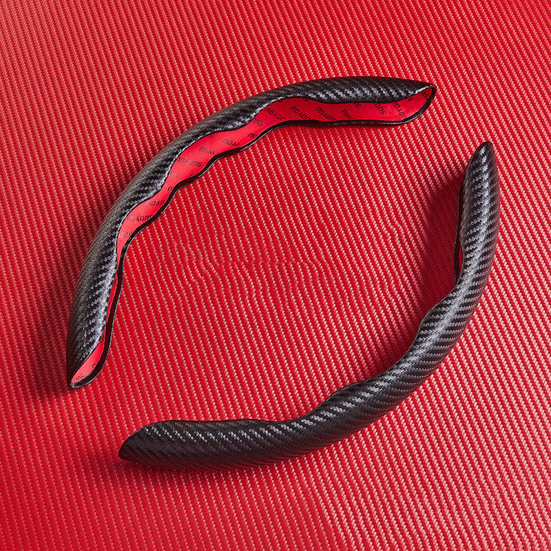 SK746-Carbon Fiber Pattern Car Steering Wheel Cover