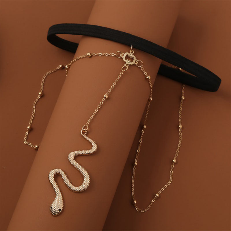 SK696-Bohemian Gold Color Beaded Chain Thigh Chain