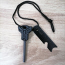 SK654-Outdoor Survival Large Solid Flint Multifunctional Fire Rod Magnesium Rod Firearm