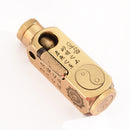 SK714-Heavy Duty Trench Shaped Brass Lighter Laser Engraving