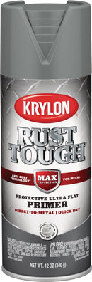 WL01 Krylon Krylon Rust Tough Gray 12 Oz. All-Purpose Spray Paint Primer