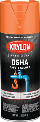 WL01 Krylon Krylon OSHA 12 Oz. Gloss Spray Paint, Safety Orange