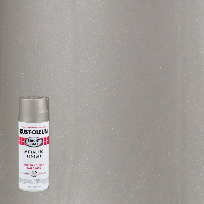WL01 Rust-Oleum Rust-Oleum Bright Coat Bright Aluminum Gloss 11 Oz. Stops Rust Spray Paint