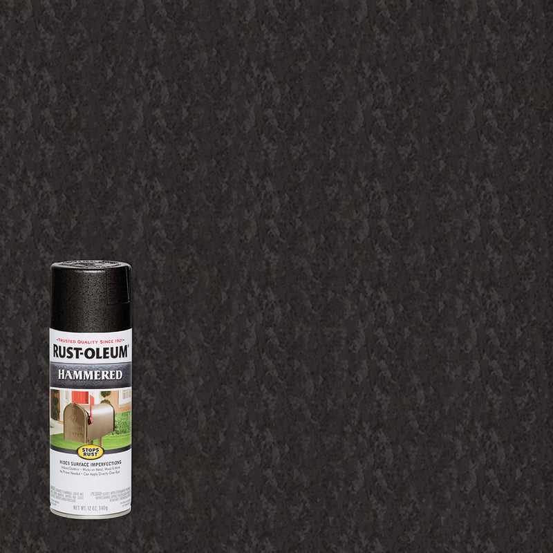WL01 Rust-Oleum Rust-Oleum Black Metallic 12 Oz. Hammered Finish Spray Paint