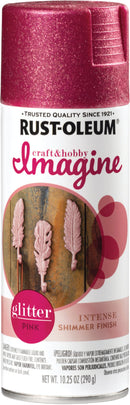 WL01 Rust-Oleum Rust-Oleum Imagine Craft & Hobby 10.25 Oz. Intense Pink Glitter Spray Paint