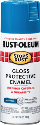 WL01 Rust-Oleum Rust-Oleum Stops Rust Royal Blue Gloss 12 Oz. Anti-Rust Spray Paint