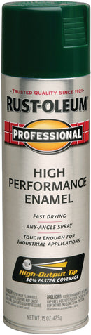 WL01 Rust-Oleum Rust-Oleum Professional Fast Dry 15 Oz. Gloss High Performance Enamel Spray Paint, Hunter Green