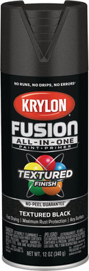 WL01 Krylon Krylon Fusion All-In-One Textured Spray Paint & Primer, Black