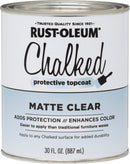 WL01 Rust-Oleum Rust-Oleum Matte Clear Protective Topcoat 30 Oz. Chalk Paint