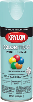 WL01 Krylon Krylon ColorMaxx 12 Oz. Gloss Spray Paint, Blue Ocean Breeze