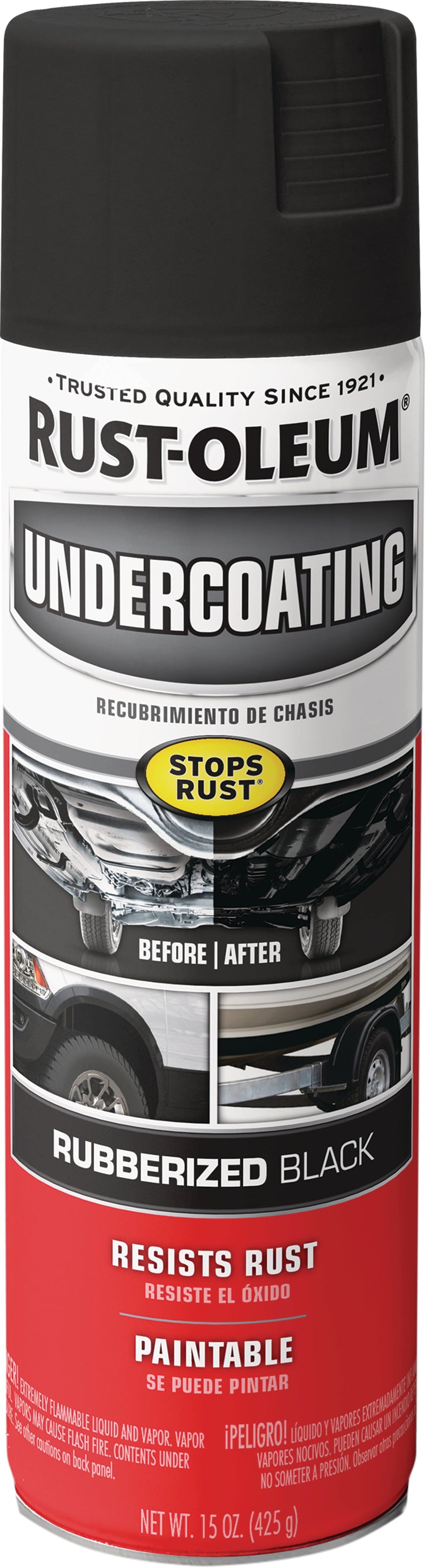WL01 Rust-Oleum Rust-Oleum Stops Rust Black 15 Oz. Undercoating