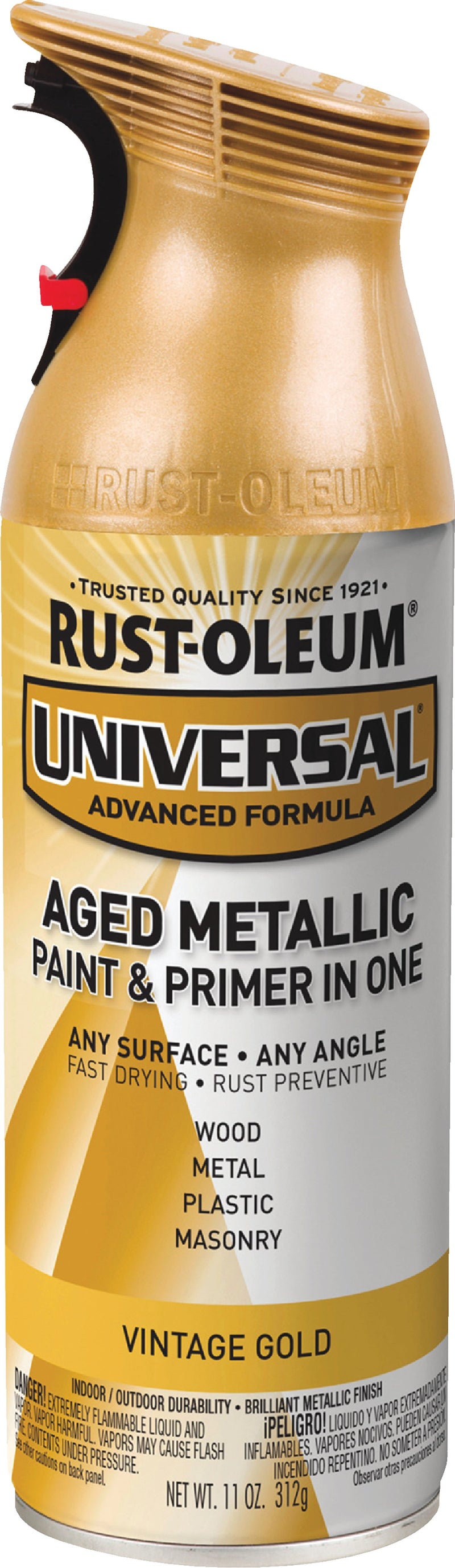 WL01 Rust-Oleum Rust-Oleum Universal 12 Oz. Metallic Vintage Gold Paint