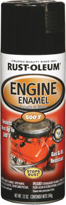 WL01 Rust-Oleum Rust-Oleum Stops Rust 12 Oz. Gloss Black Engine Enamel Spray Paint