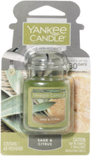 WL01 Yankee Candle Yankee Candle Car Jar Ultimate Car Air Freshener, Sage & Citrus
