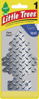 WL01 Little Trees Little Trees Car Air Freshener, Pure Steel