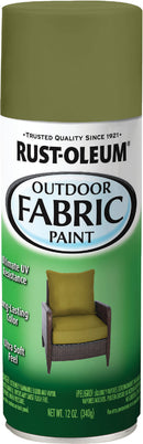 WL01 Rust-Oleum Rust-Oleum 12 Oz. Flat/Matte Outdoor Fabric Spray Paint, Olive Green