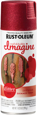 WL01 Rust-Oleum Rust-Oleum Imagine Craft & Hobby 10.25 Oz. Intense Red Glitter Spray Paint
