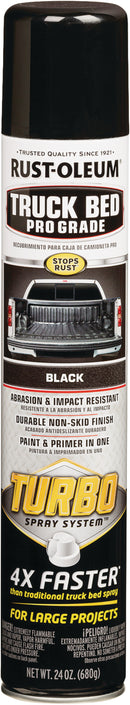 WL01 Rust-Oleum Rust-Oleum Pro Grade Turbo 24 Oz. Black Truck Bed Liner Spray