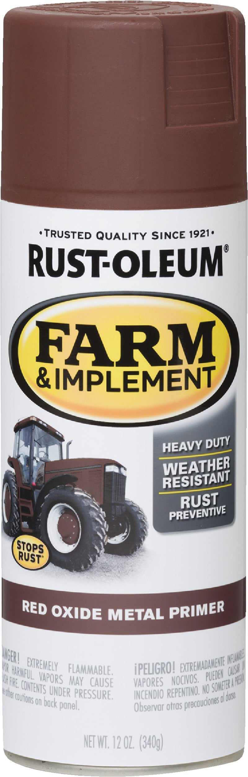 WL01 Rust-Oleum Rust-Oleum 12 Oz. Red Oxide Metal Primer Farm & Implement Spray Paint