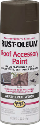 WL01 Rust-Oleum Rust-Oleum Stops Rust Roof Accessory 12 Oz. Weathered Wood Flat Anti-Rust Spray Paint