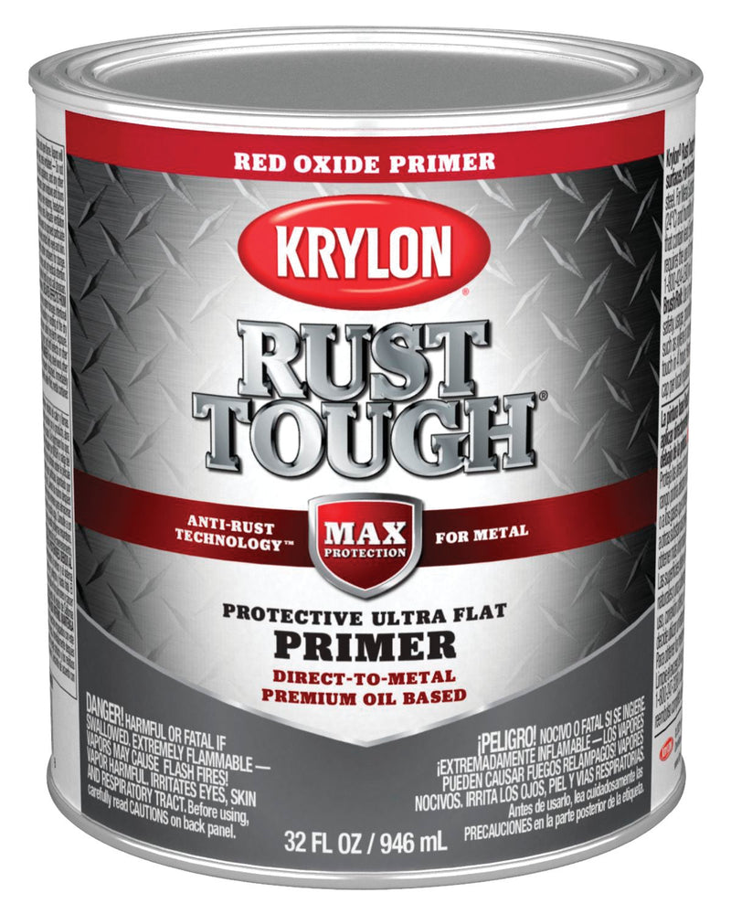 WL01 Krylon Krylon Rust Tough Primer, Red Oxide, 1 Qt.