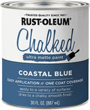 WL01 Rust-Oleum Rust-Oleum Chalked Ultra Matte Coastal Blue 30 Oz. Chalk Paint
