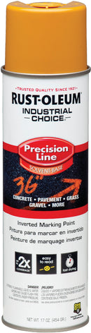 WL01 Rust-Oleum Rust-Oleum Industrial Choice Caution Yellow 17 Oz. Inverted Marking Spray Paint